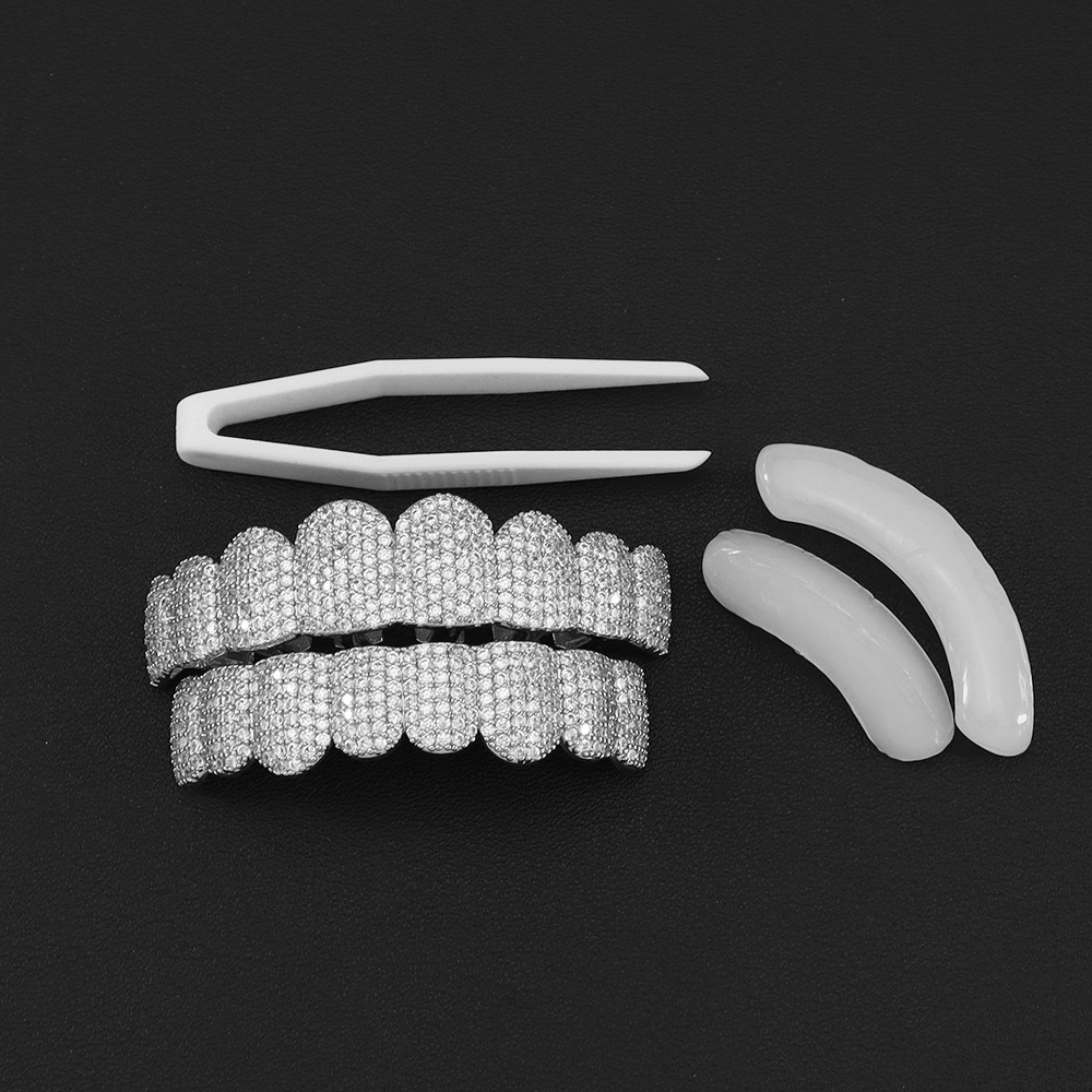 Grillz Dentales Plateados con  - Teeth Whitening Moulds reseña y precio