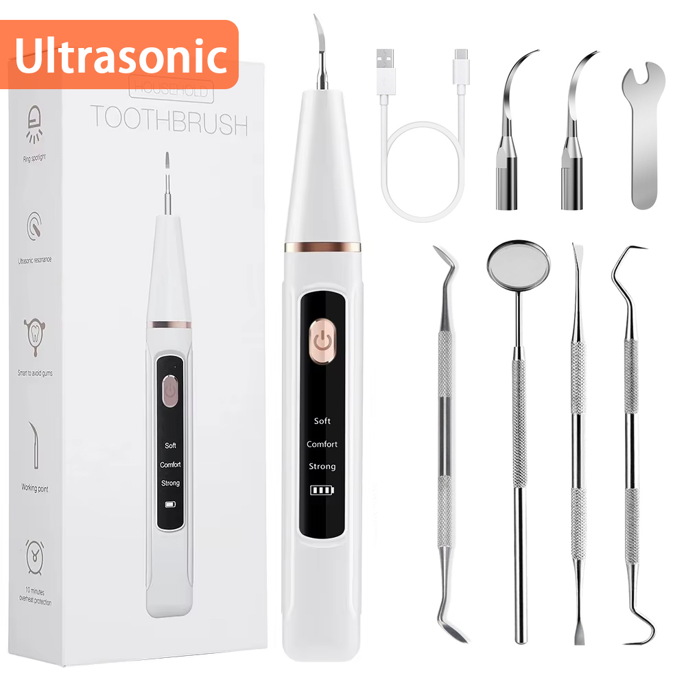 Escalador Dental ultrasónico e - Teeth Whitening Mouthwash reseña y precio
